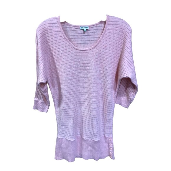 J. Peterman Peach Heather scope neck drop sleeves scope neck - Picture 1 of 4